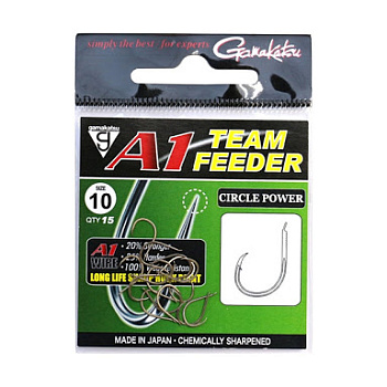 Крючки с лопаткой Gamakatsu А1 Team Feeder Circle Power Size 12  