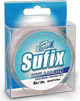 Леска зимняя Sufix Ice Magic   50м 1,0кг/0,095мм (Прозрачный) 