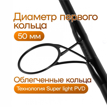 Удилище штекерное EastShark Gazer 2-x част. 3,9 м 3.75lb 3