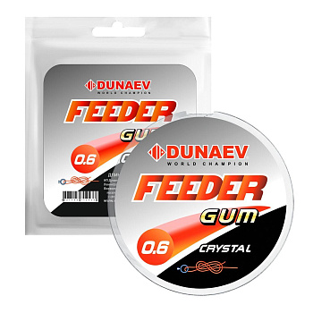 Резина для фидерной оснастки Dunaev Feeder Gum Clear  5м /1,00мм (Прозрачный) 