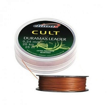 Плетеный шок лидер Climax CULT Duramax Leader  20м /0,35мм (Коричневый) 