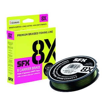 Плетеный шнур Sufix SFX 8X  135м 7,3кг/0,128мм (Зеленый) 