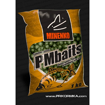 Бойлы пылящие Minenko PMbaits GLM 20мм 1 кг (Зеленогубый моллюск) 