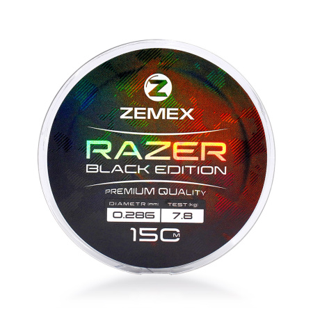 Монофильная леска ZEMEX RAZER BLACK EDITION 150 m_4