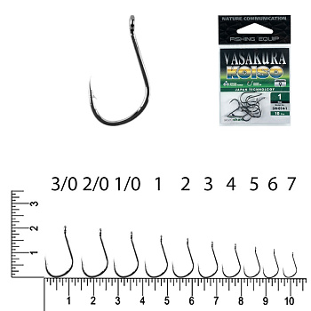 Крючки EastShark NEW Vasakura KOISO BL Size 2/0  с бородкой