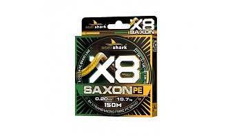 Плетеный шнур EastShark Saxon PE X8  150м 14,2кг/0,16мм (3color) 