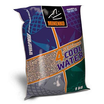 Прикормка зимняя Minenko Cool Water 4 Season Bloodworm 1 кг (Мотыль) 